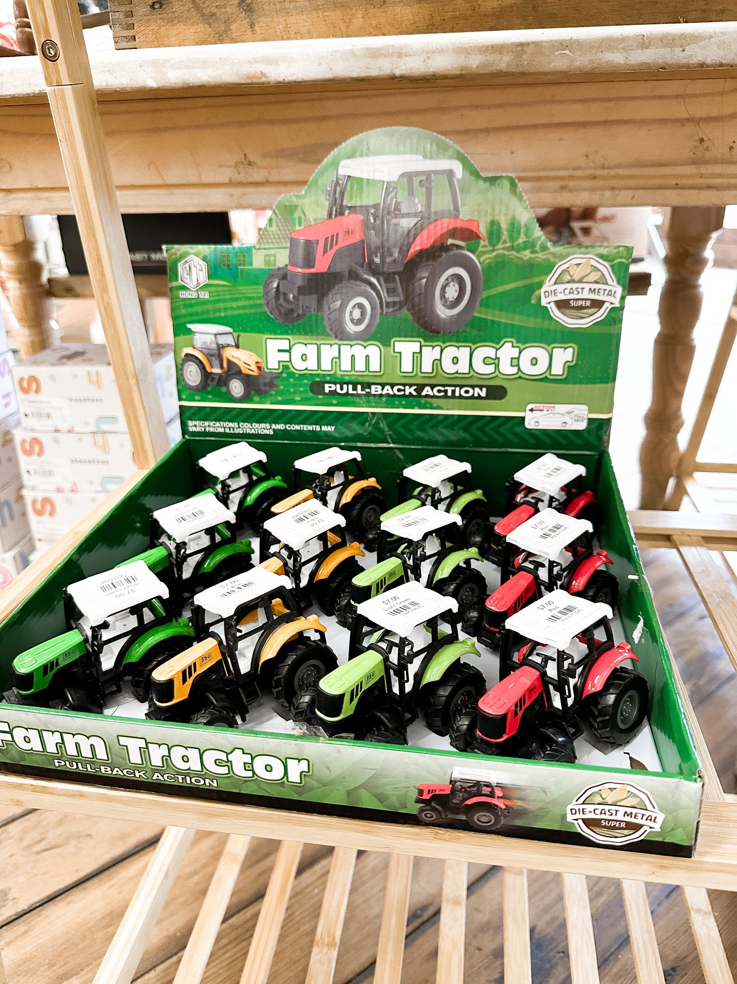 Pull Back Tractor Toys