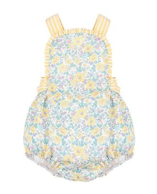 SOPHIE & LUCAS GIRLS SUNNY SPRING YELLOW FLORAL BUBBLE