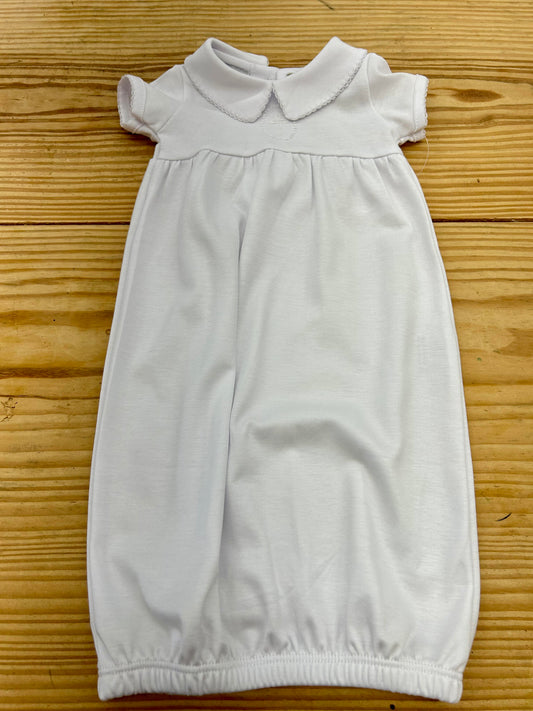 Magnolia Baby Blessed Smocked Cross Gown | White