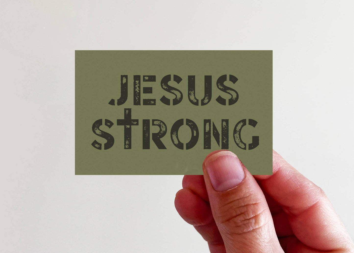 Jesus Strong Christian Vinyl Sticker