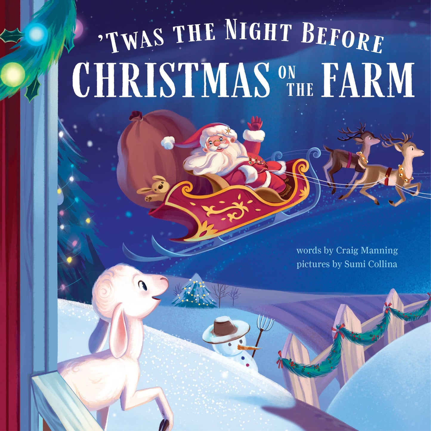 'Twas the Night Before Christmas on the Farm (hardcover)