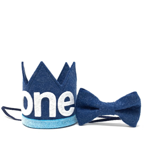 Denim Felt Crown