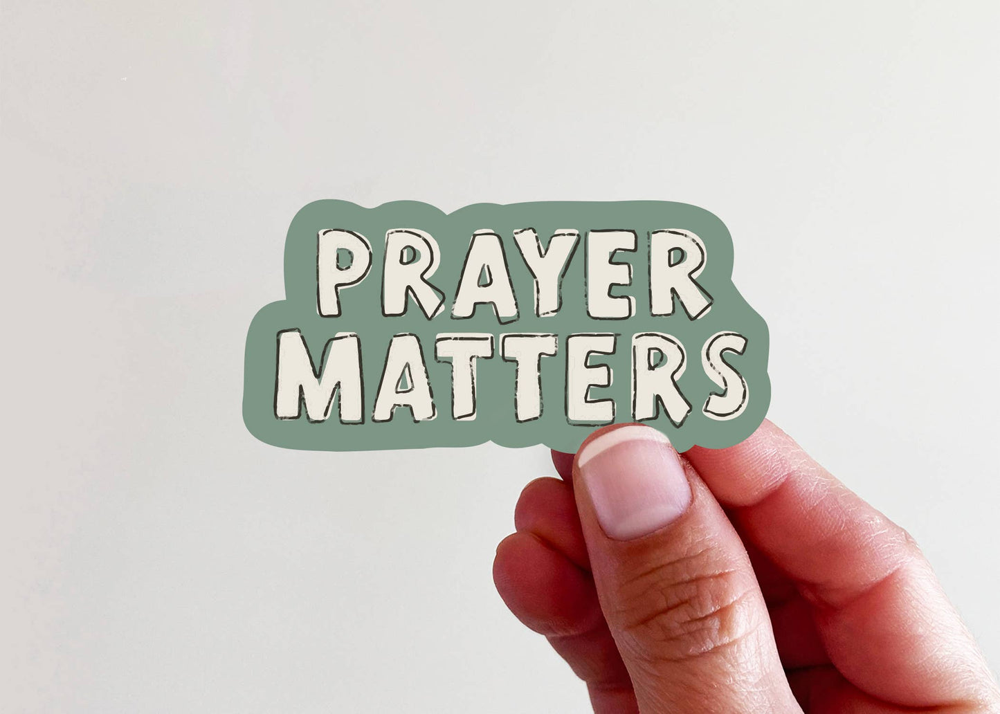 Prayer Matters Vinyl Laptop Bottle Sticker