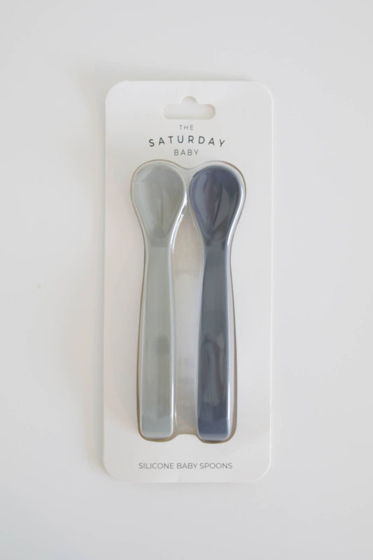 The Saturday Baby Silicone Spoon Set | Multiple Colors