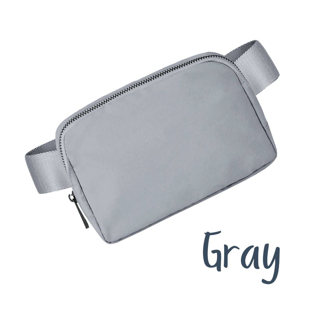 Matte Neutral Nylon Belt Bag