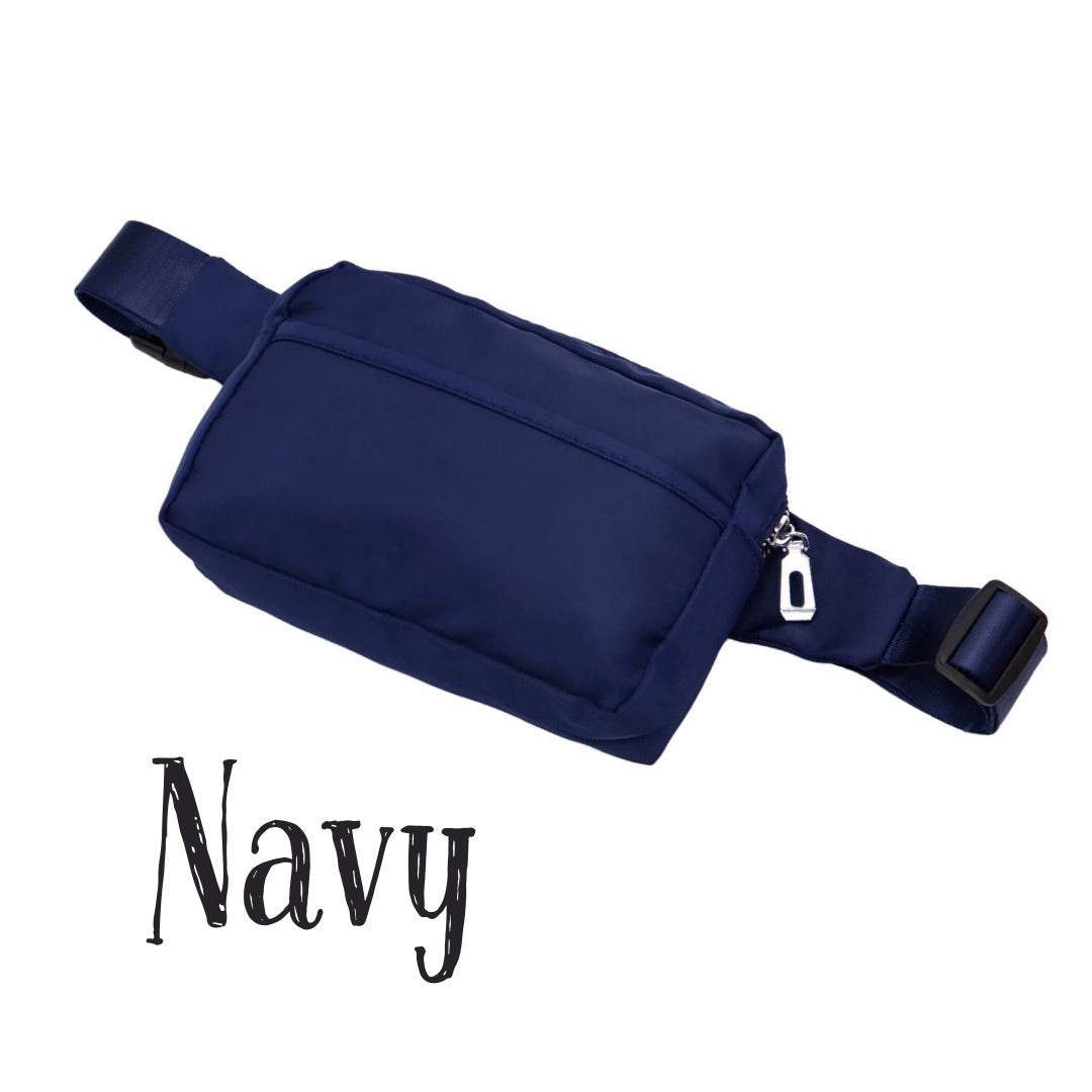 Matte Solid Color Belt Bag