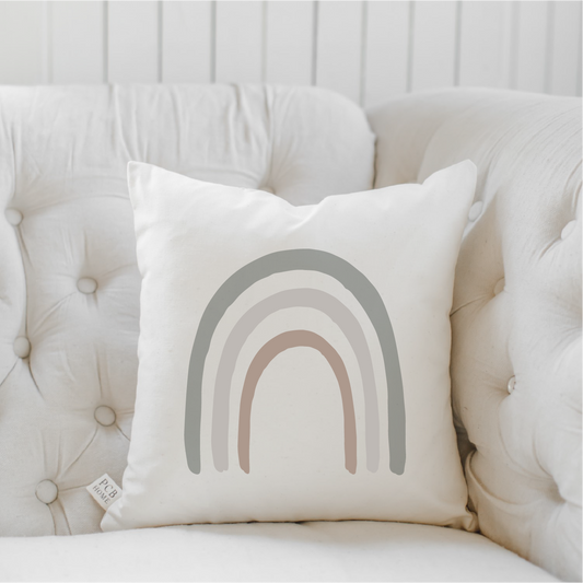 Green Griege Rainbow Pillow