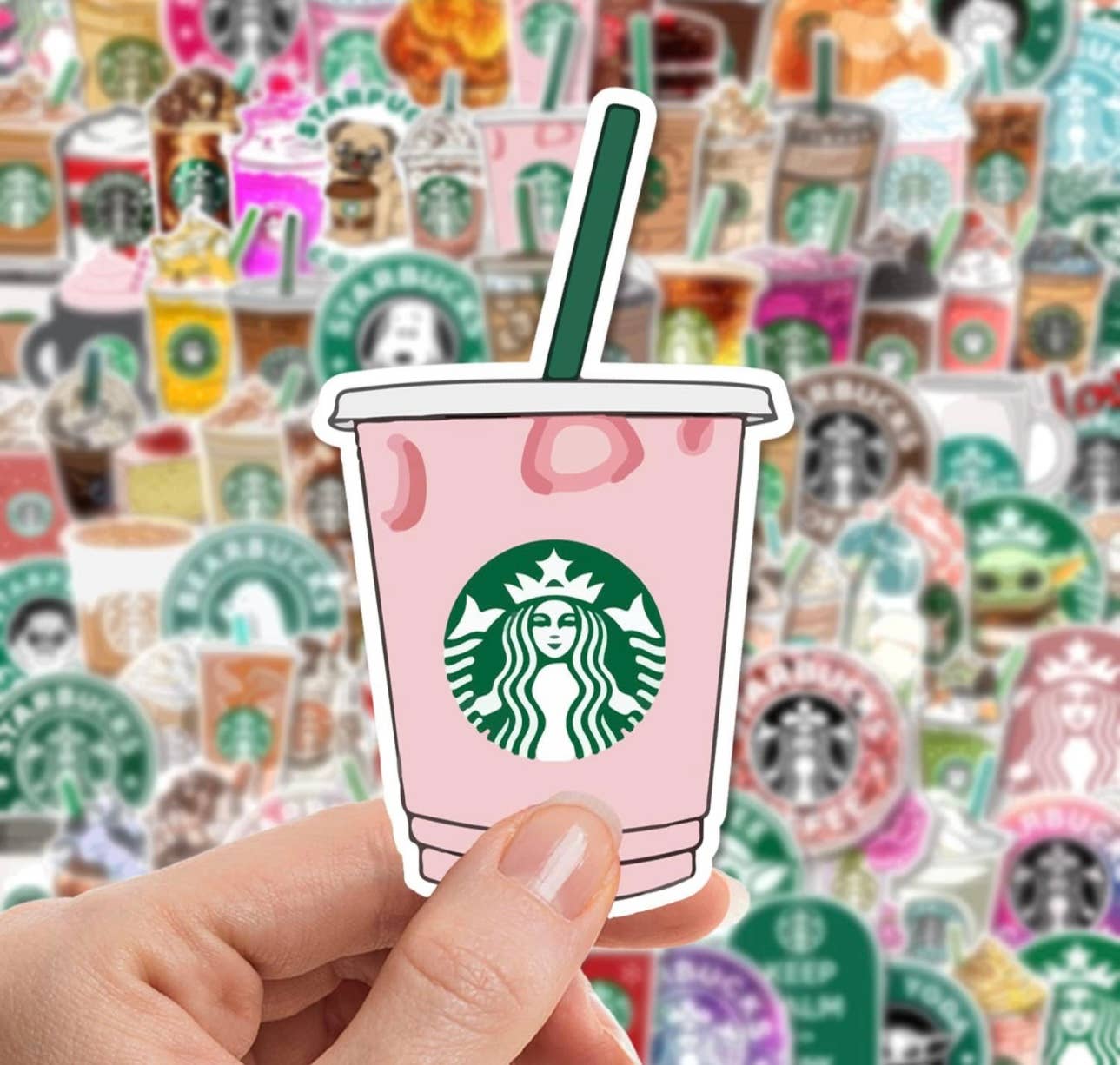 Starbucks vinyl waterproof stickers