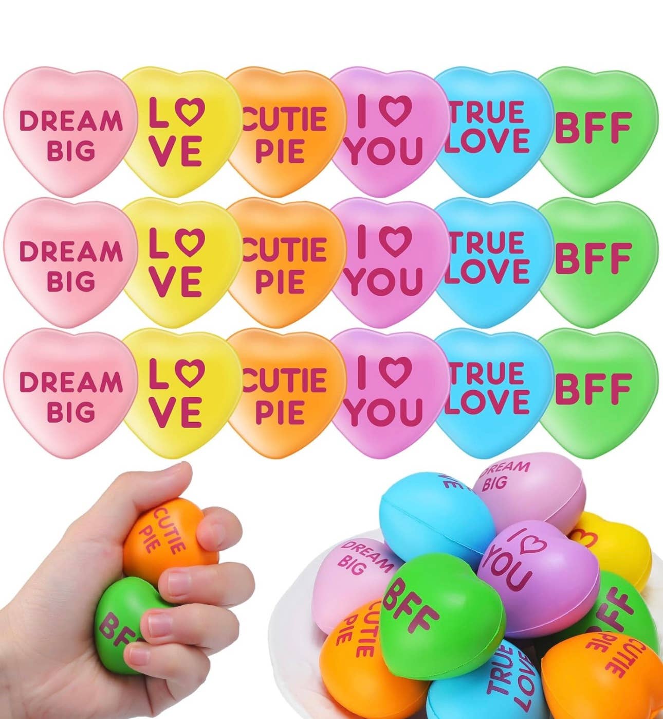 Adorable Valentines Day stress balls