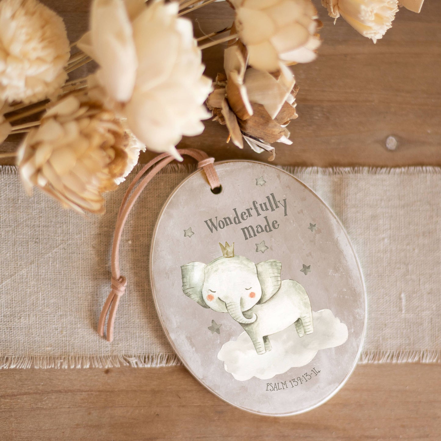 Baby Ornament, Ornaments, Wonderfully Made, Home Decor